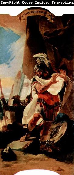 Giovanni Battista Tiepolo Hannibal betrachtet den Kopf des Hasdrubal